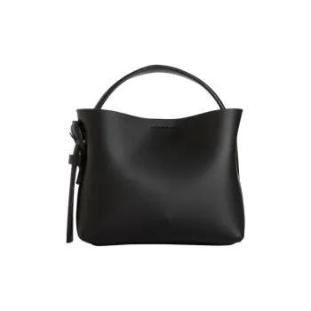 ARKET Cow Leather Shoulder Bag Crossbody Bag Handbag Small Size Women's Black/Ecru