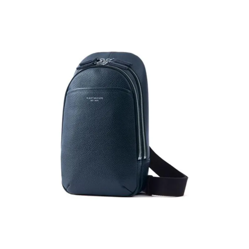 SAMSONITE Cow Leather Sling Bags Crossbody Bags Men's Marine Blue-1