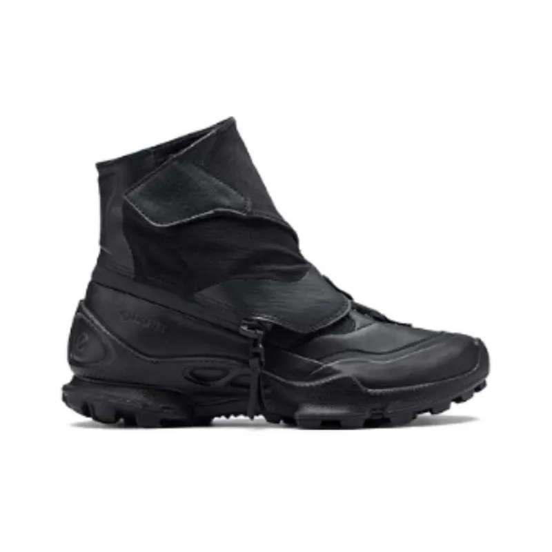 Ecco Wear Resistant High Top Hiking Shoes Men's Black-1