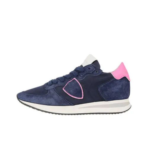PHILIPPE MODEL Cushioning Wear Resistant Low Top Casual Shoes Women's Blue