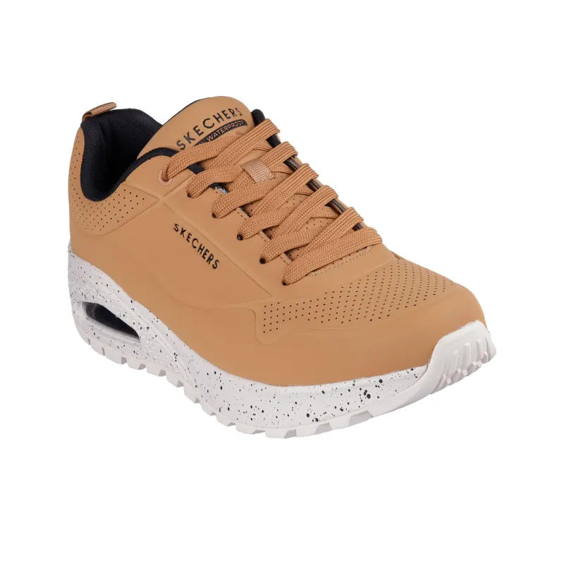 Skechers Street Water-Resistant Low-Top Casual Shoes Men's Brown-1