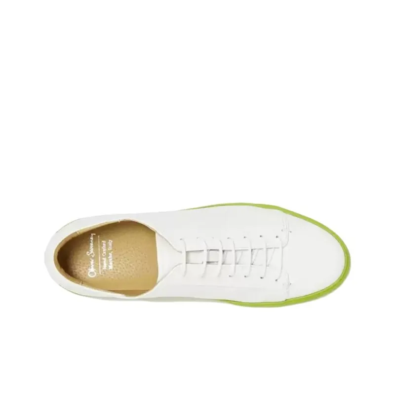 Oliver Sweeney Low-Top Skateboard Shoes Men's White Green-3