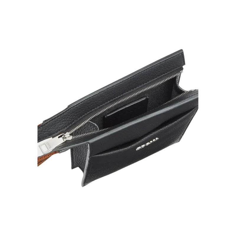 Zegna Genuine Leather Clutch Mini Men's Black-1