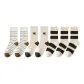 2 White Stripes+2 Beige+3 Wide Stripes