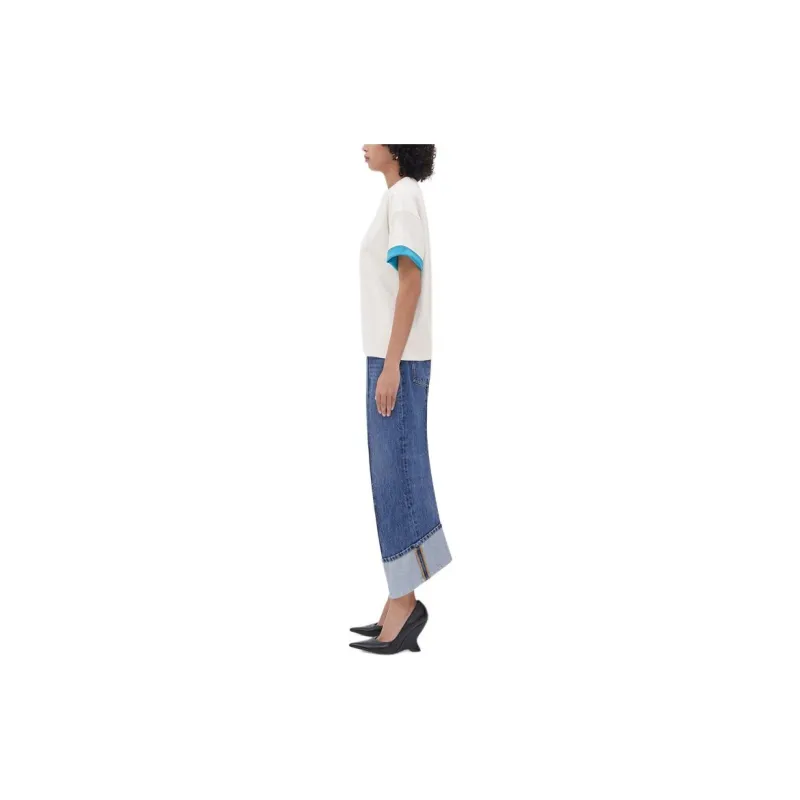 Bottega Veneta Cotton Jersey T Shirt White-2