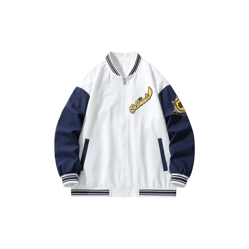 Small Columns Under The Sea Baseball Jacket Unisex-5
