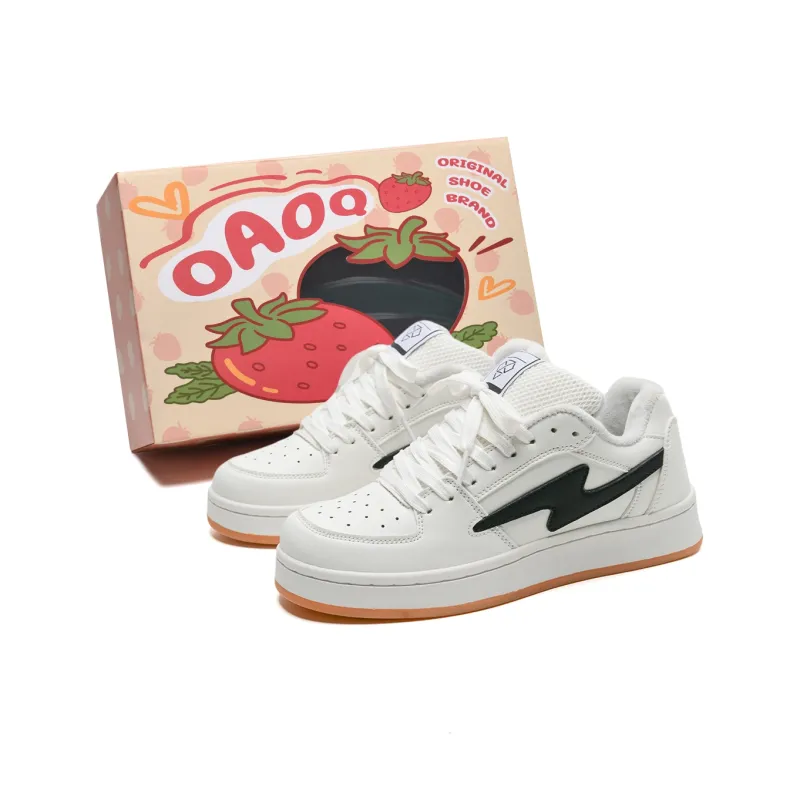 OAOQ Cushioning Height Increasing Abrasion Resistant Lightweight Mat Low Top Casual Shoes Unisex-48