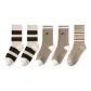 2 Wide Stripes+2 Light Coffee M+1 Light Coffee Stripes