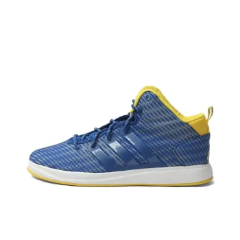 Adidas X-Hale 2014 Cushioned Wear-Resistant Breathable Mid-Top Basketball Shoes Men's Blue