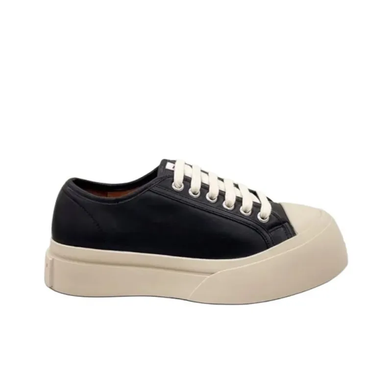 MARNI Leather Pablo Lace-Up Sneaker 'Black'-2