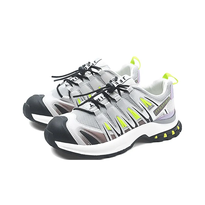 JEEP SPIRIT Outdoor Trail Running Hiking / Trekking Shoes Unisex Low Top Beige Gray/Black Gray/Light Green/Light Coffee-13