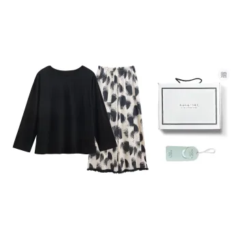 XUANZHITING Pajama Set Gift Box Set Women's Black