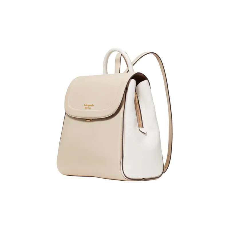 Kate Spade Cow Leather Backpack Medium Size Unisex Light Sand-1