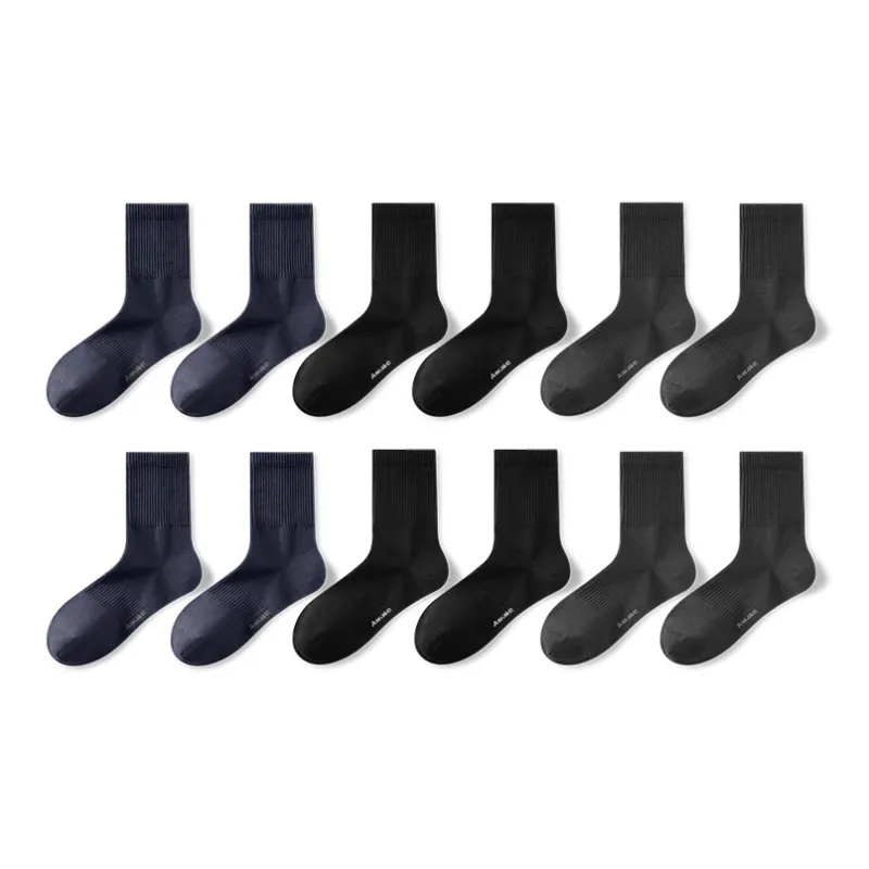 HLA Mid-Calf Socks Men's 6 Pack-0
