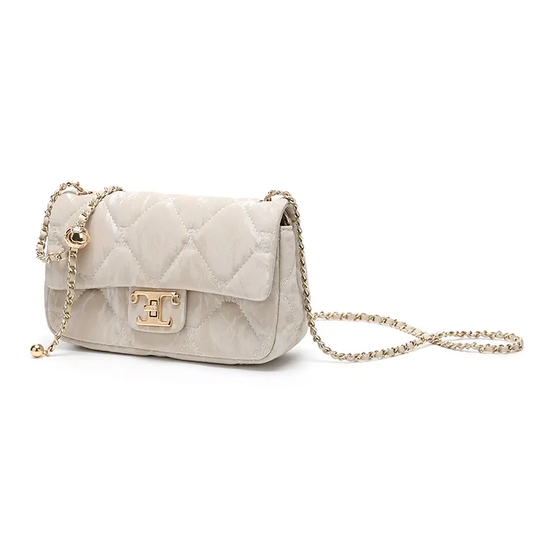 BETTINA VIVIAN PU Crossbody Bag Regular Women's Beige Apricot-3