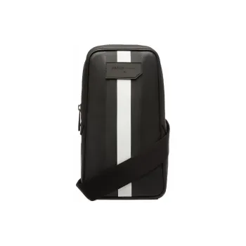 BALLY PVC Crossbody Bags Sling Bags Men's Black