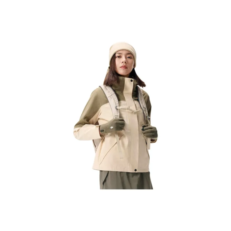 OUTDOOR PRODUCTS Waterproof And Windproof Windbreaker Jacket Women's Mist White-1