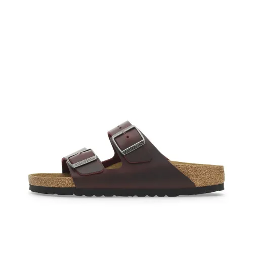 Birkenstock Arizona EVA Abrasion-Resistant Slide Slippers Women's Red Brown Narrow Fit