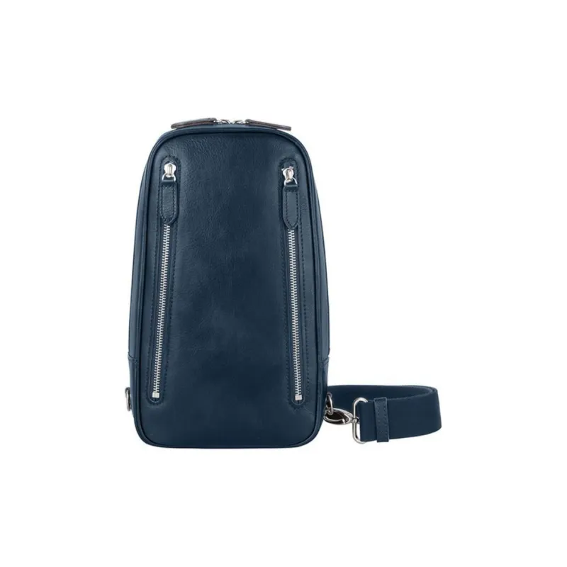 SAMSONITE Cow Leather Sling Bags Crossbody Bags Unisex Marine Blue-0