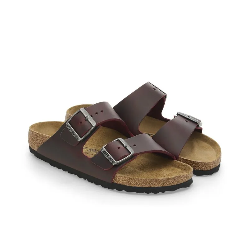 Birkenstock Arizona EVA Abrasion-Resistant Slide Slippers Women's Red Brown Regular-2