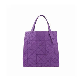 ISSEY MIYAKE Prism PVC Bonded Resin Tote Bag Shopping Bag Handbag Women's Purple
