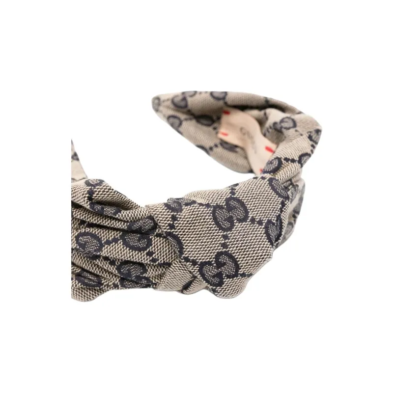 GUCCI Gg Motif Knotted Headband-1