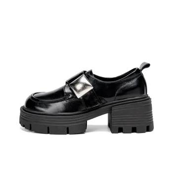 EXULL Q Loafers 6cm Women's Black
