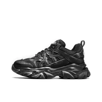 ROBERTA DI CAMERINO Height Increasing Wear Resistant Slip Resistant Low Top Chunky Sneakers Men's Black Gray Color