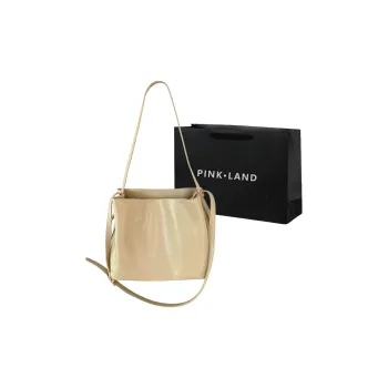 PINK·LAND PU Tote Bag Shopping Bag Shoulder Bags Women's Khaki/Brown