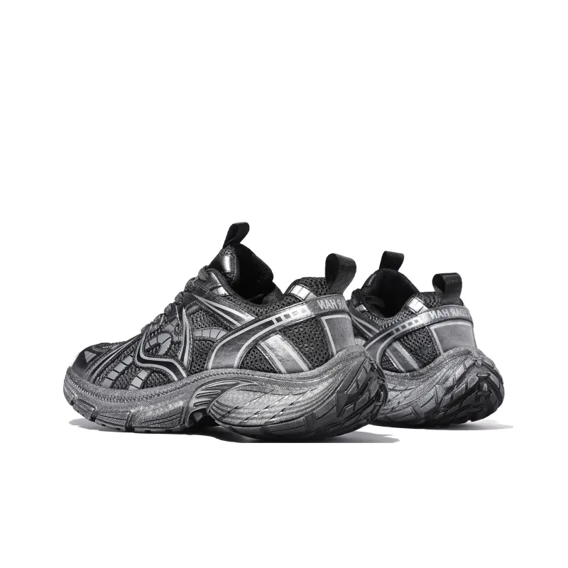 CEDAR HAN Breathable Lightweight Height Increasing Low Top Vintage Basketball Shoes Unisex-2