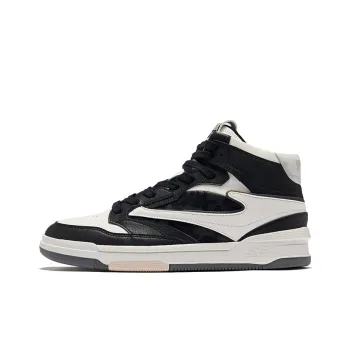 Erke Single 3.0 Wear Resistant Slip Resistant High Top Skateboard Shoes Men's Microcrystal White/Jet Black