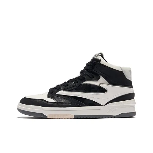 Erke Single 3.0 Wear Resistant Slip Resistant High Top Skateboard Shoes Men's Microcrystal White/Jet Black