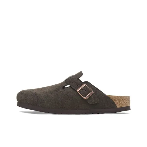Birkenstock Boston EVA Abrasion Resistant Wrap toe Slippers Unisex Mocha Regular