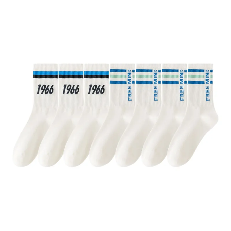 Lan Miao Mid Calf Socks Women's 7 Pack-5