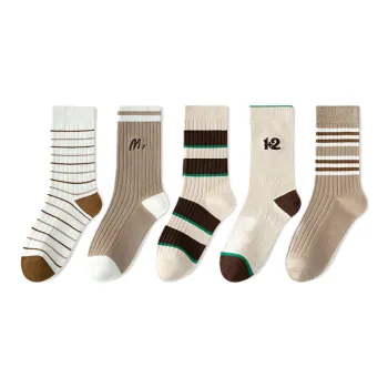 Lan Miao Mid Calf Socks Women's 5 Pack