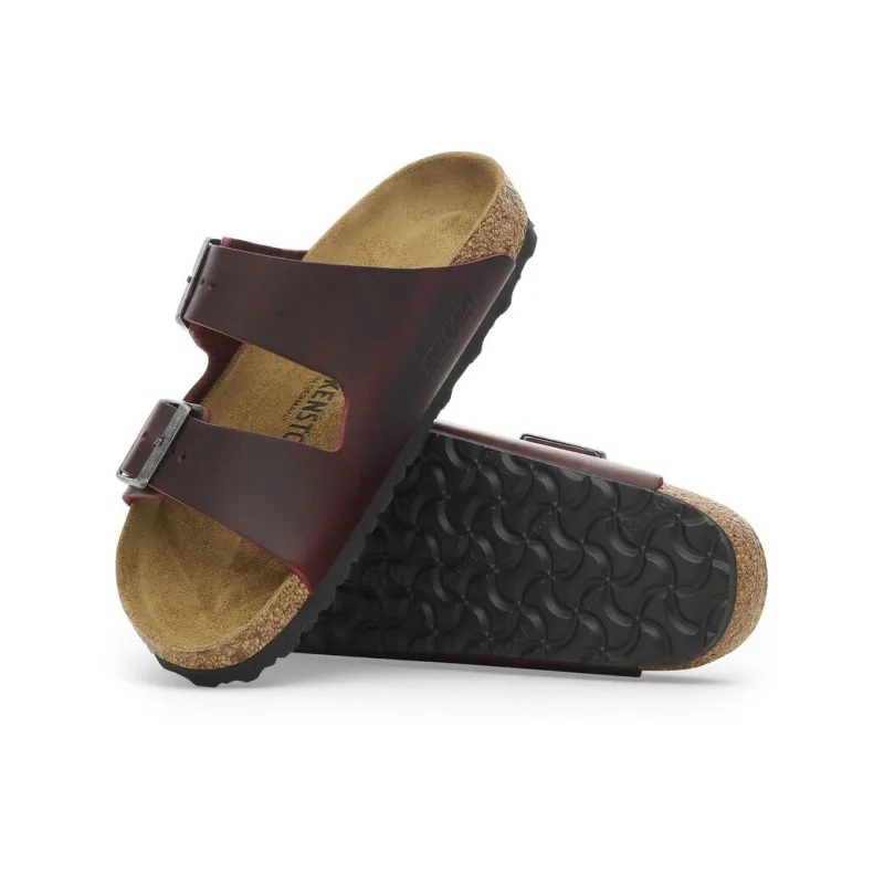 Birkenstock Arizona EVA Abrasion-Resistant Slide Slippers Women's Red Brown Narrow Fit-4