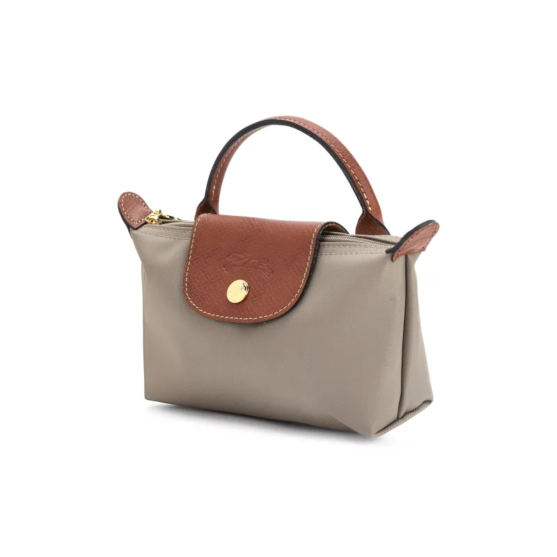 LONGCHAMP Le Pliage Short Handle Small Tote Bag Gray-2