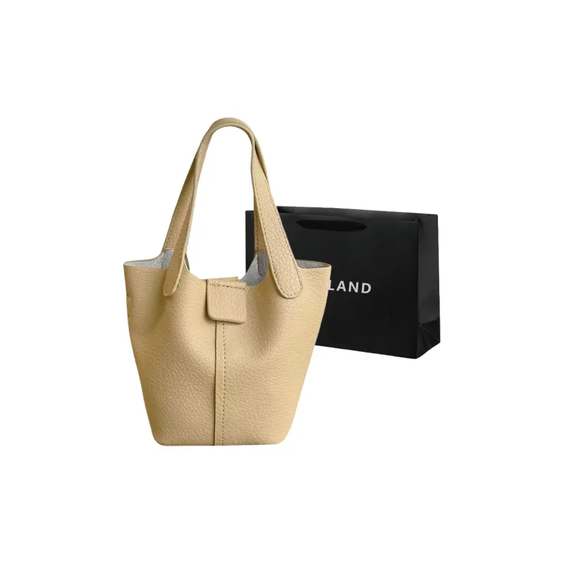 PINK·LAND PU One Shoulder Handbags Women's White/Black/Yellow/Green-5