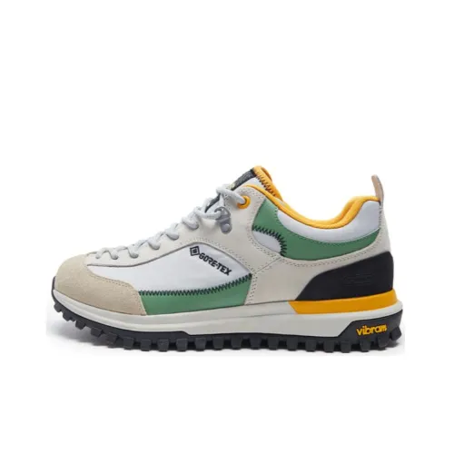 KOLON SPORT Camp Wear resistant And Waterproof Low Top Trekking Shoes Unisex Gray Green