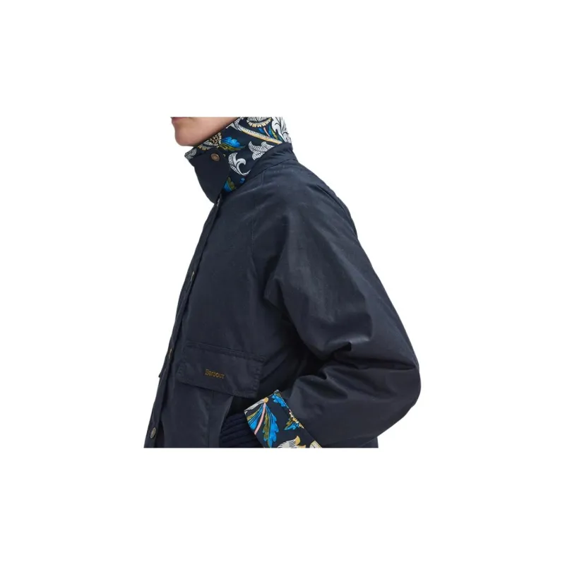 BARBOUR x William Morris FW24 Jackets Coats Women's Dark Blue-5