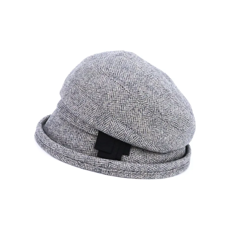 MARJAKURKI Wool Beanie Gray Fleece Lined With Greeting Card Shopping Bag For A Carefree Journey Unisex-1