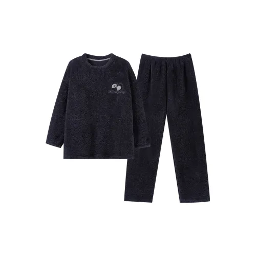 OUSHIBO Pajama Set Men's Navy Blue