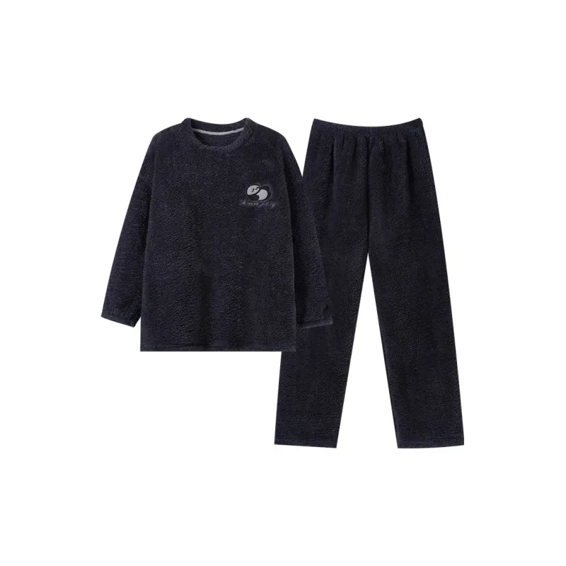 OUSHIBO Pajama Set Men's Navy Blue-0