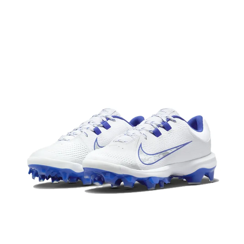 Nike Hyperdiamond 4 Pro Mcs White Pure Platinum Hyper Royal Women's-2