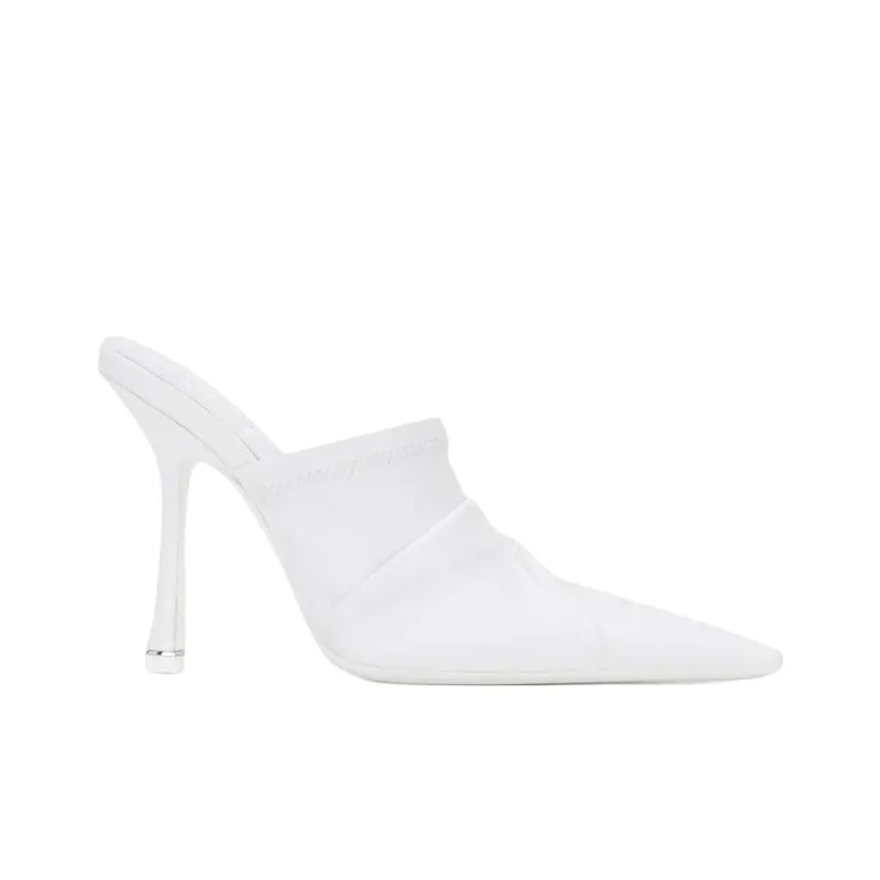 Alexander Wang Vanna Logo Wrap-toe Slippers Women's White-1