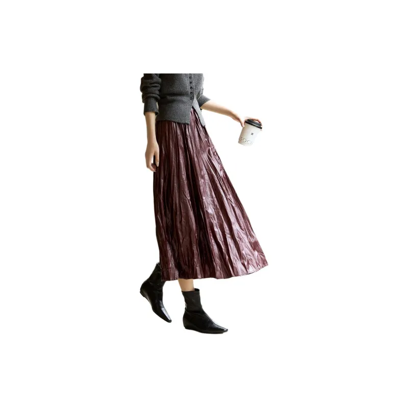 XWI Casual Long Skirt Women's Ancora Red-3