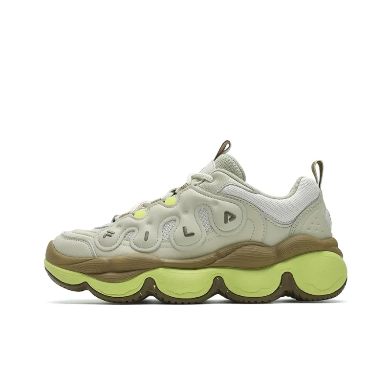 FILA PEASE Pea Shoe Low Top Casual Shoes Women's Green Yellow-0