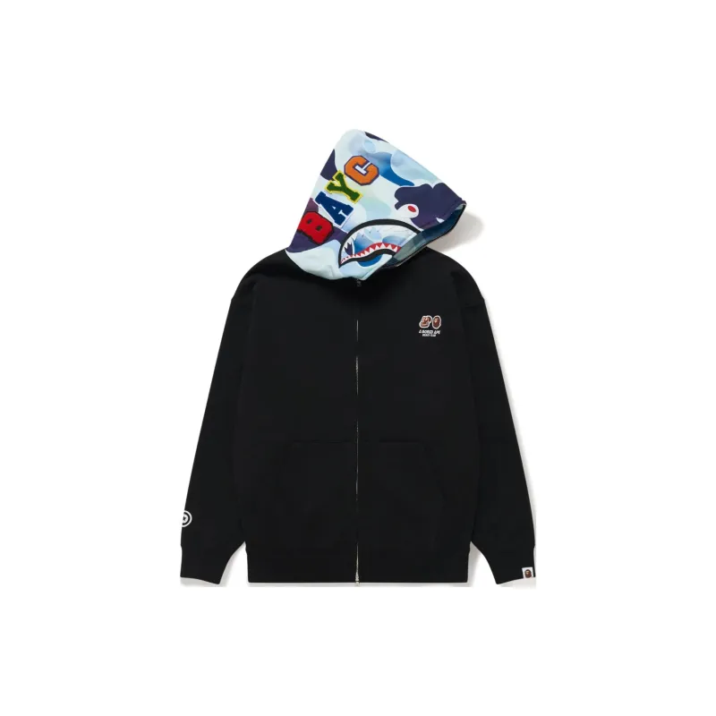Bape X Bored Ape Yacht Club Shark Full Zip Hoodie-1