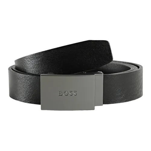 HUGO BOSS Leather Belts Men Black