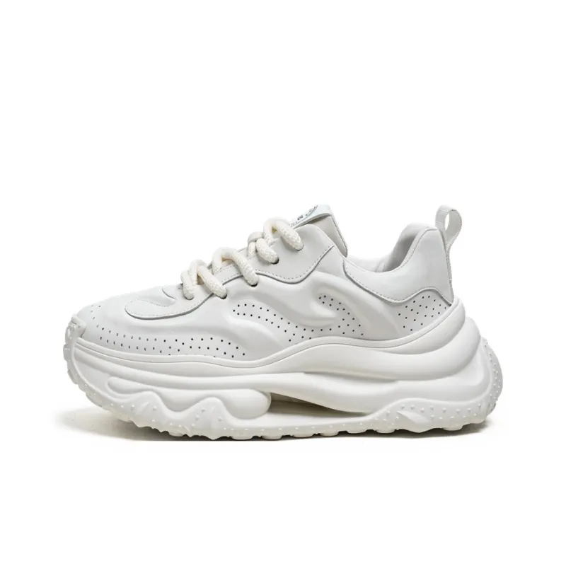 Wooden Rabbit Cushioning, Slip Resistant, Abrasion Resistant, Height Increasing Low Top Chunky Sneakers Men's-5